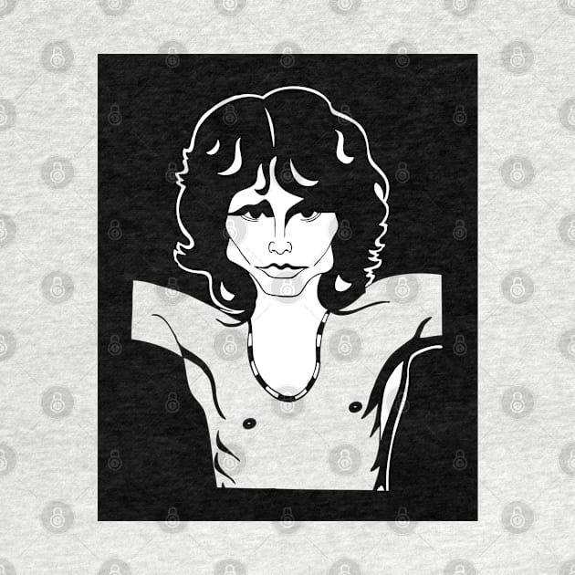 Jim Morrison The Doors singer fan art by cartoonistguy